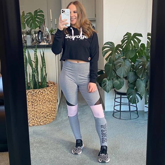 PINK Victoria's Secret Pants - Victoria’s Secret PINK Mesh Yoga Pant Leggings